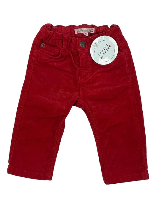 BONPOINT 6 mois pantalon velours rouge