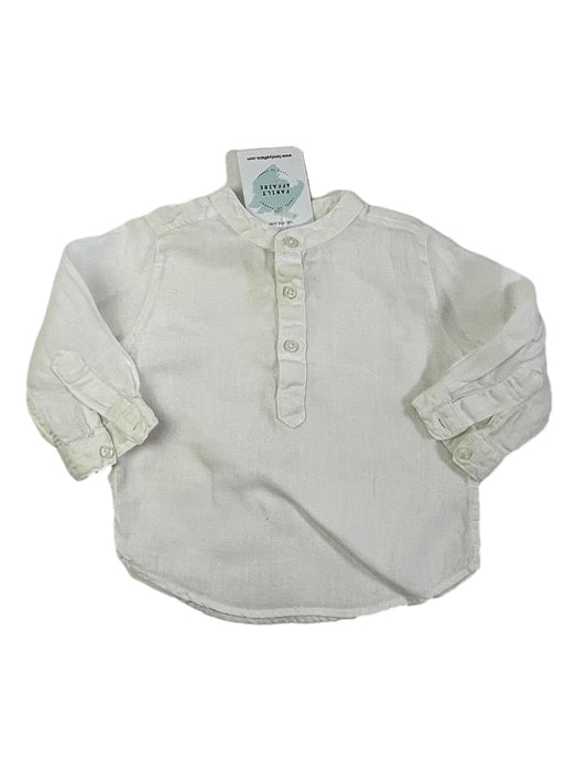 BOUTCHOU 6 mois chemise blanche lin col mao
