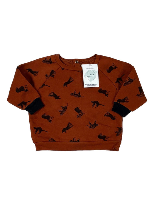 BLUNE 18 mois pull marron chats chiens