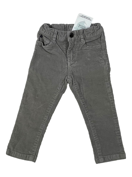 JACADI 18 mois pantalon gris velours