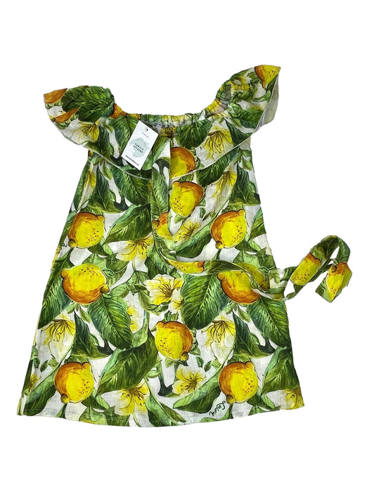 LUISA NEUF 4/6 ans robe en lin citrons