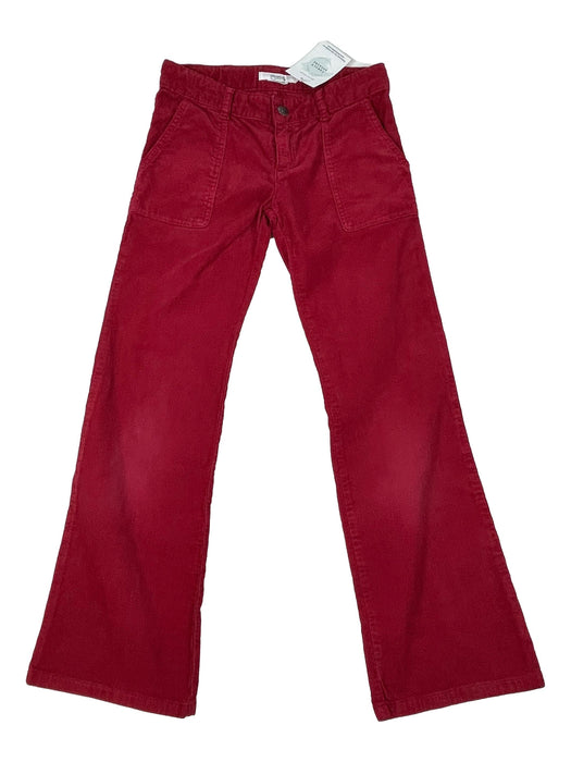 BONPOINT 10 ans pantalon velours rouge