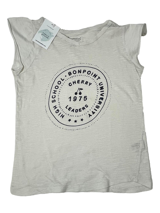 BONPOINT 10 ans tee shirt blanc cherry 1975