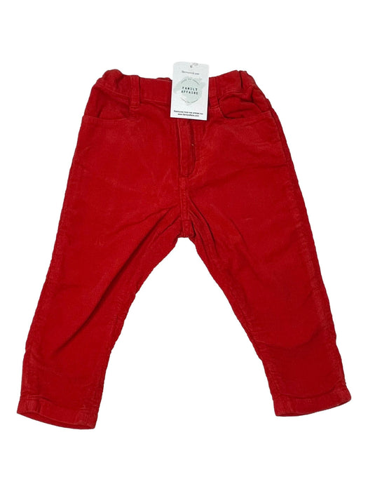 COS 2 ans Pantalon rouge velours