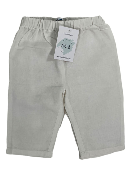 C de C 6 mois pantalon blanc en lin