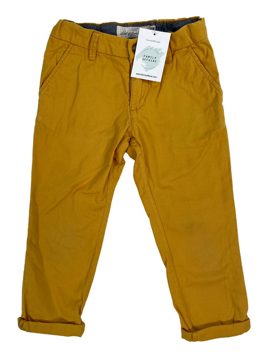 H&M 3/4 ans Pantalon chino jaune moutarde