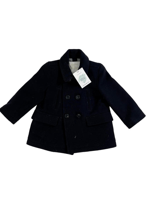 BURBERRY 18 mois manteau caban bleu laine