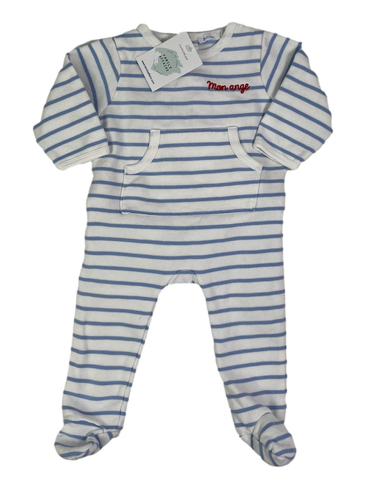 BOUTCHOU 9 mois Pyjamas marinière bleu clair