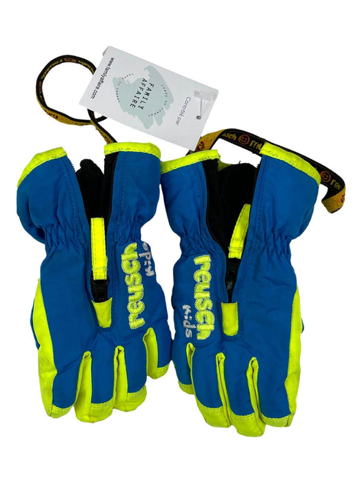 REUSCH 12/18 mois gants bleu et jaune pour le ski