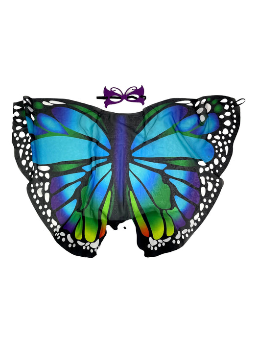 Déguisement 4/6 ans papillon ailes masque et jupe