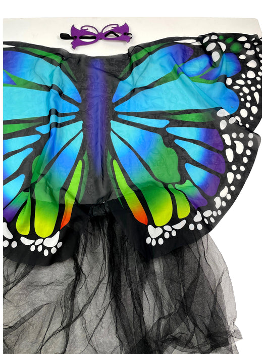 Déguisement 4/6 ans papillon ailes masque et jupe