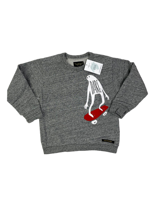 FINGER IN THE NOSE 4/5 ans sweat gris skater dare