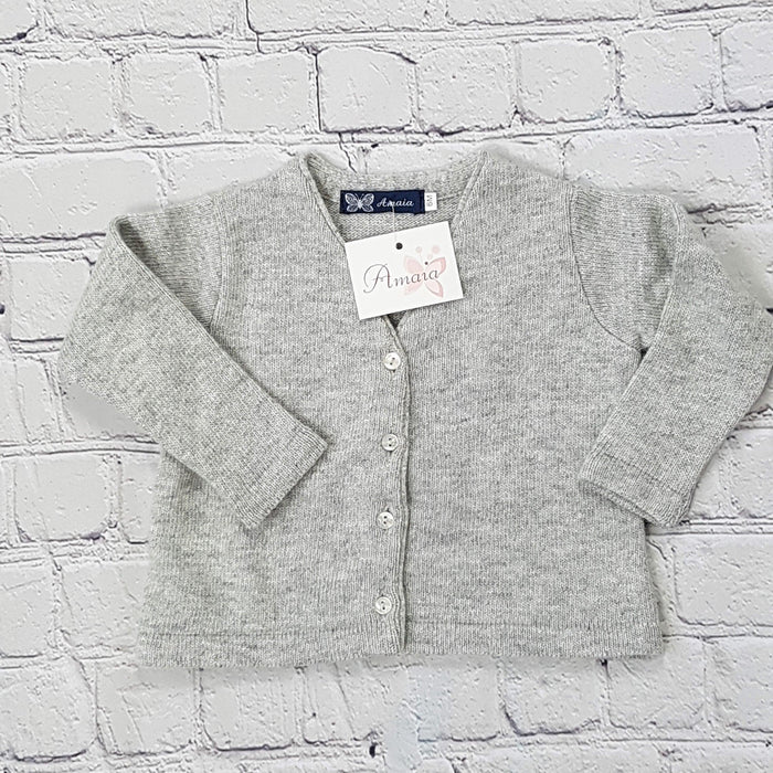 AMAIA outlet baby grey cardigan 6m - FAMILY AFFAIRE (4286208540720)