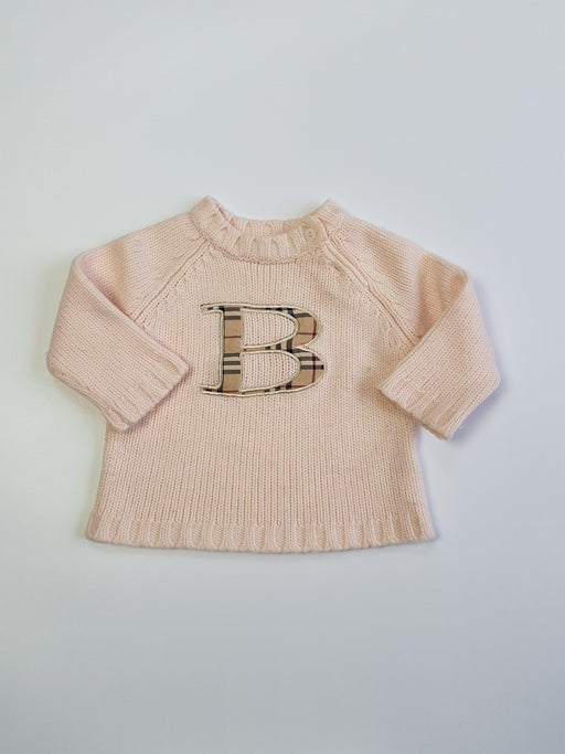 pink jumper burberry baby 9m (4428440076336)