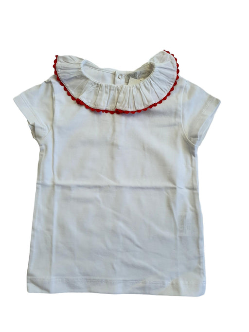 AMAIA outlet girl top red collar 2-3 ans (4439805591600)