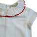 AMAIA outlet girl top red collar 2-3 ans (4439805591600)