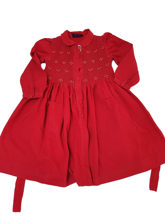 Robe rouge DPAM vintage girl dress 4yo (4575805046832)