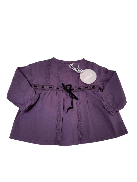 BONNET A POMPOM OUTLET Girl blouse 9m and 12m (4578208022576)