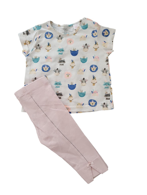 MONNALISA Legging fille et Tee-shirt Zara 9 mois (4659735363632)