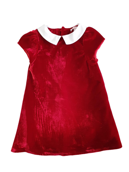 Robe Velours rouge CONFITURE girl dress 2yo (4705873199152)