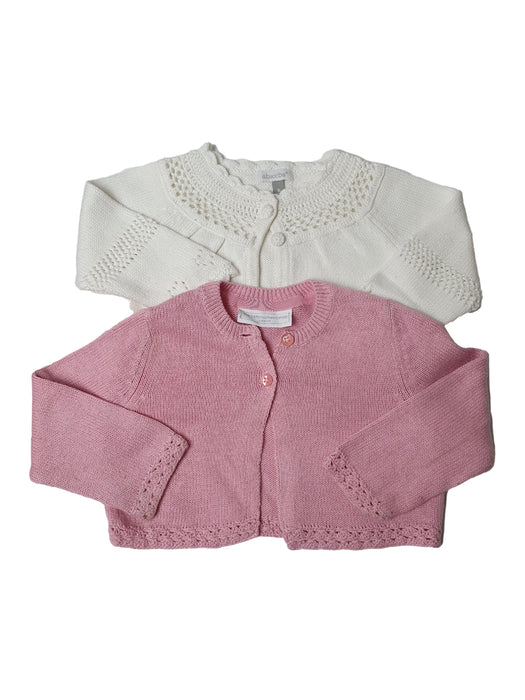 ABSORBA and THE LITTLE WHITE COMPANY girl cardigan 6m (4724532805680)