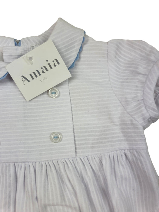AMAIA outlet boy or girl white romper 12m (6631706165296)