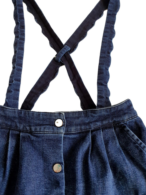 JACADI girl skirt with suspenders 10yo (6722260238384)