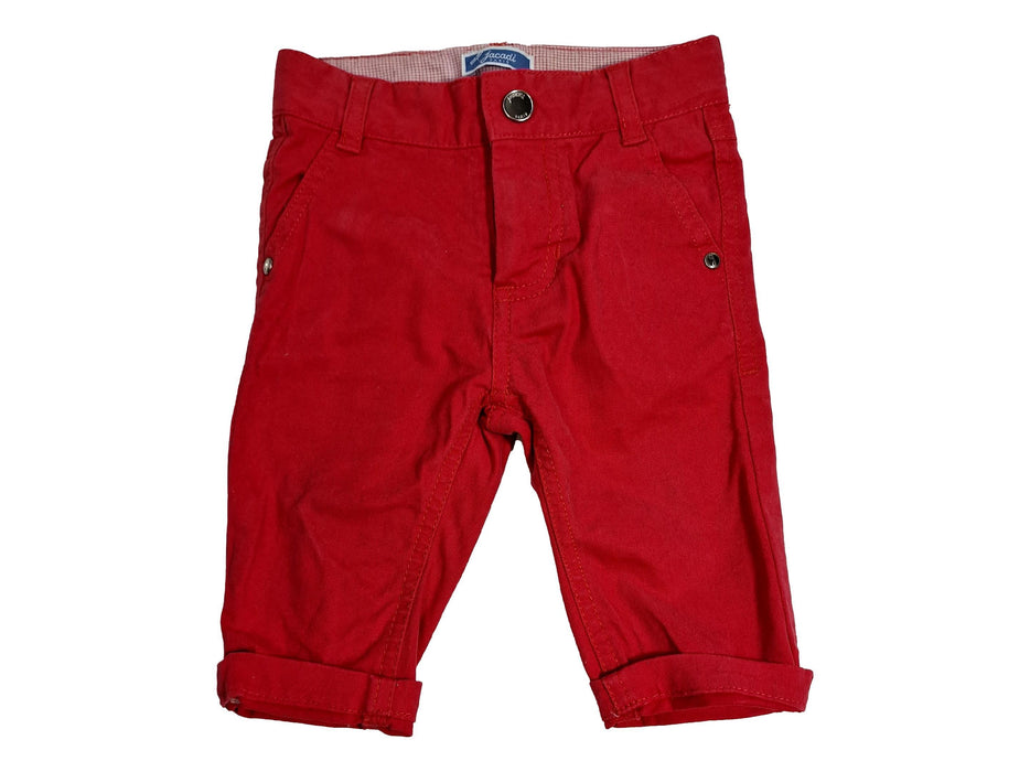 JACADI pantalon rouge 6m