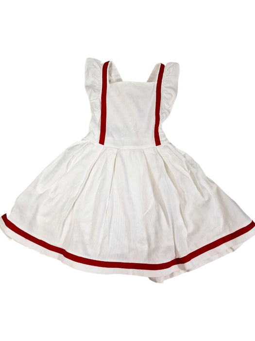 JACADI robe blanche et rouge 5 mois