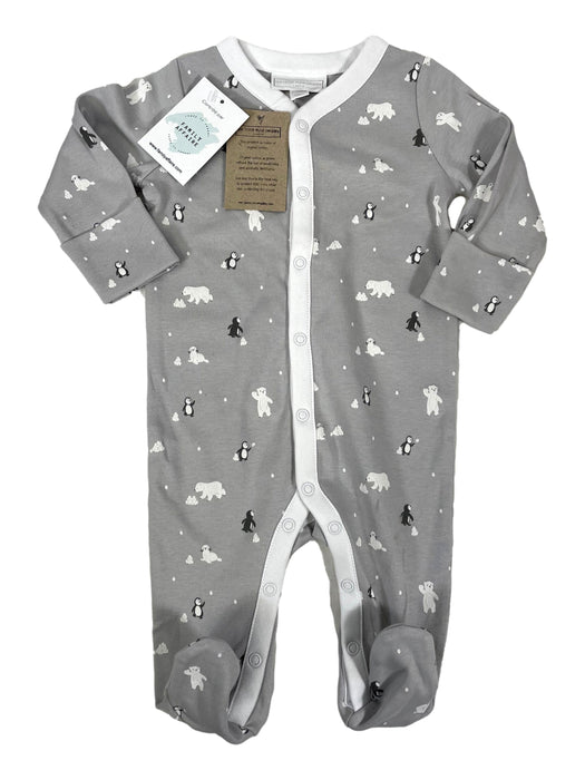 THE LITTLE COMPANY NEUF 3/6 mois Pyjamas gris ours