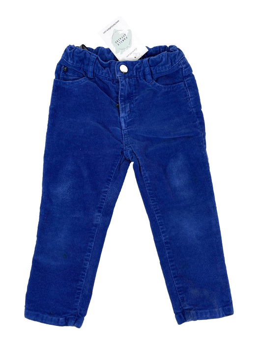 JACADI 2 ans Pantalon bleu velours