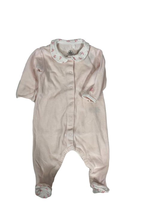 PETIT BATEAU Pyjama rose avec col fille 3 mois (7153707122736)