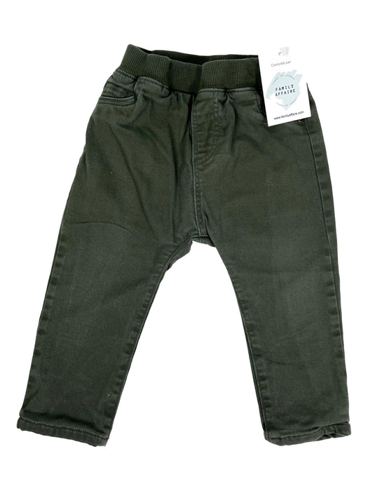 H&M 9/12 mois pantalon vert kaki