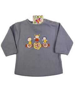 DPAM vintage new girl sweatshirt 6m