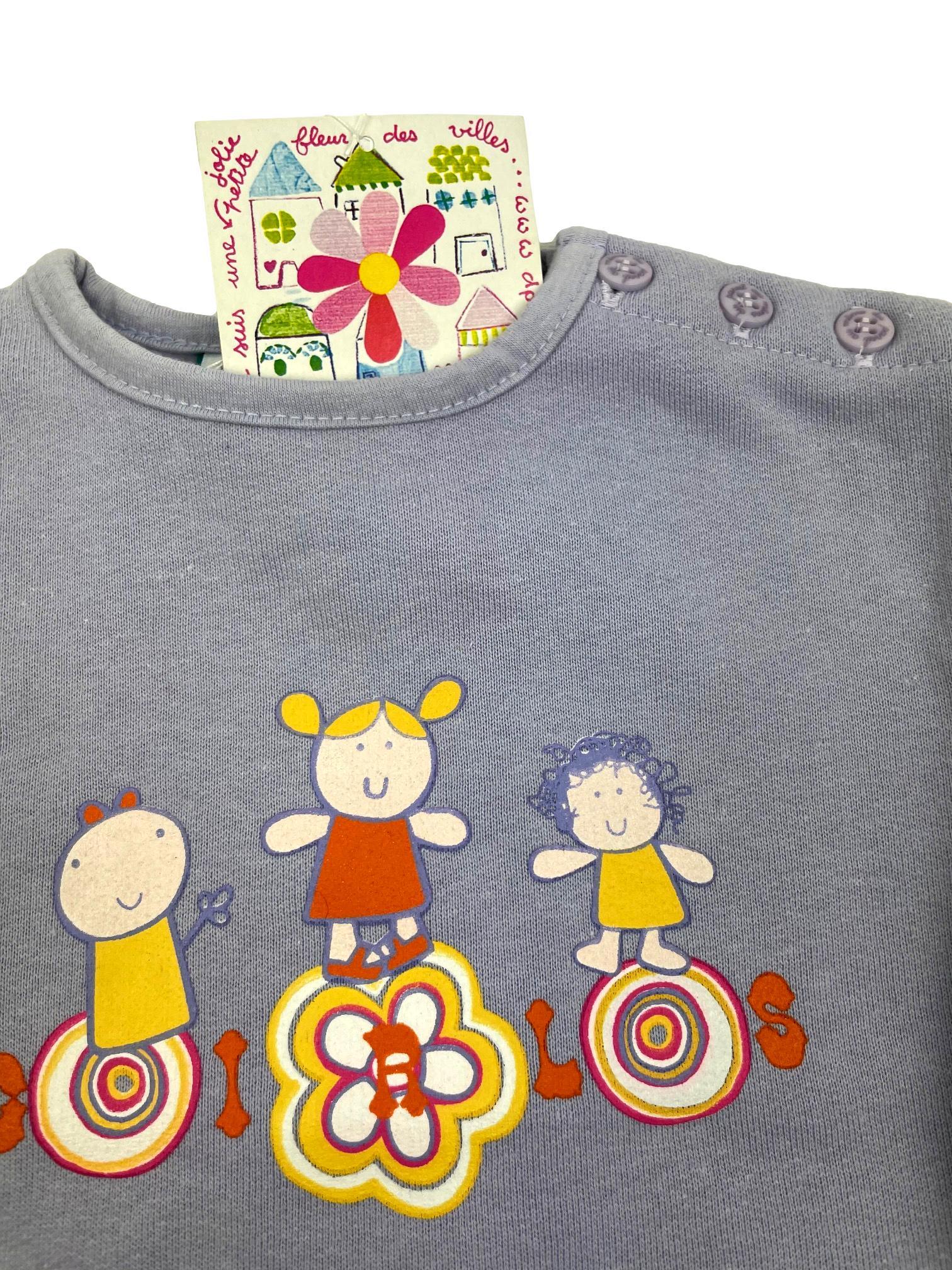 DPAM vintage new girl sweatshirt 6m (6879646744624)